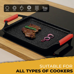 Bandeja Asadora Black Titanium 43x25cm