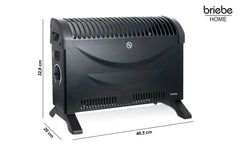 Convector 3 Niveles 2000W CH128215.1 Negro