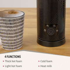 Set Tostador+Hervidor+Cafetera+Espumador Elegance Negro