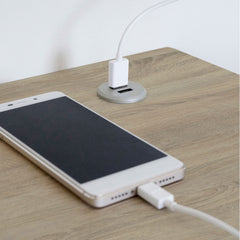 Escritorio Smuk Industrial 76x135x60 cm Cambrian/pata negra