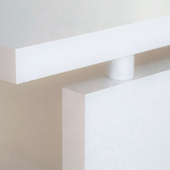 Mesa Zenith despacho 76x155x68 Blanco/pivote blanco