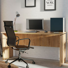 Mesa Zenith despacho 76x155x68 R.Gold/pivote negro