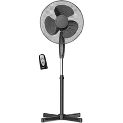 Ventilador de Pie Altura Regulable 100-125cm negro FN122397
