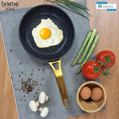 Juego de 3 Sartenes Antiadherentes Inducción Gold Titanium Ø 18-20-24