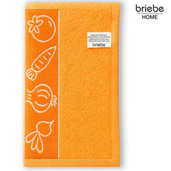 Set de 12 Paños de Cocina briebe Home 100% Algodón Rizo 50X50cm, Alta Absorción y Suavidad Colores Bordados