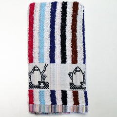 Set de 12 Paños de Cocina briebe Home 100% Algodón Rizo 50X50cm, Alta Absorción y Suavidad Rayas