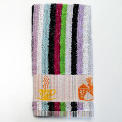 Set de 12 Paños de Cocina briebe Home 100% Algodón Rizo 50X50cm, Alta Absorción y Suavidad Rayas