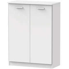 Armario Bajo Class con Estantes Blanco 101x74x36 cm