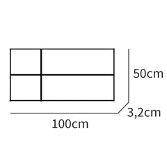 Cabecero Natura 100 50x100x3.2 cm Aurora/fondo blanco