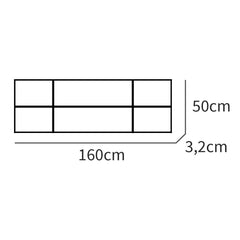 Cabecero Natura 160 50x160x3.2 cm Cambrian/fondo blanco