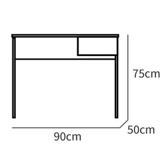Escritorio Prakt con Cajón 75x90x50 cm Blanco