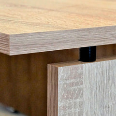 Mesa Zenith Despacho 76x120x68 cm Cambrian/pivote negro