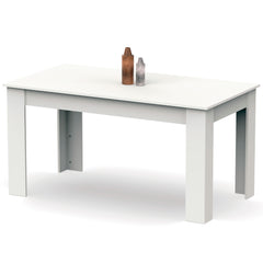 Mesa Opal Fija Salón 77x140x80 cm Blanco