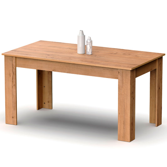 Mesa Opal Fija Salón 77x140x80 cm Roble Gold Gold