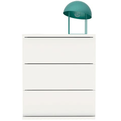 Mesita de Noche Serenade 3 Cajones 48.5x41x40 cm Blanco