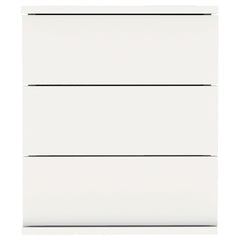 Mesita de Noche Serenade 3 Cajones 48.5x41x40 cm Blanco