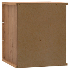 Mesita de Noche Serenade 3 Cajones 48.5x41x40 cm Roble gold