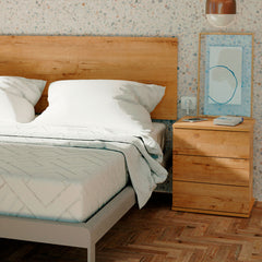 Mesita de Noche Serenade 3 Cajones 48.5x41x40 cm Roble gold