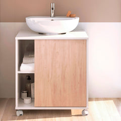 Mueble de Lavabo Esencia 64x59x45 cm Blanco alto brillo/Aurora