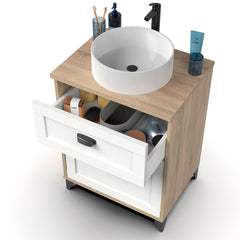Mueble de Lavabo Eterna 80x61x47 cm Cambrian/Blanco