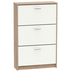 Zapatero Nova 3 Puertas 119.5x74x25 cm Cambrian/Blanco