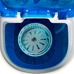 Mini Lavadora briebe Camp Portátil Camping con Centrifugado 3Kg Azul