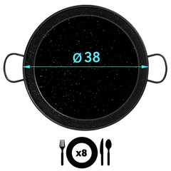 Paellera Esmaltada 38cm