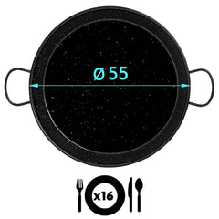 Paellera Esmaltada 55cm