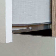 Zapatero Domus 2 Puertas Blanco alto brillo/cambrian 101x75x36 cm