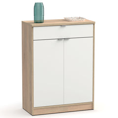 Zapatero Domus 2 Puertas Blanco alto brillo/cambrian 101x75x36 cm