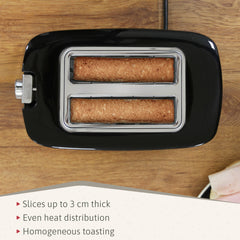 Set Tostador + Hervidor + Cafetera Elegance Negro