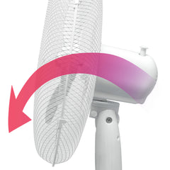 Ventilador de Pie Altura Regulable 100-125cm blanco FN122397W