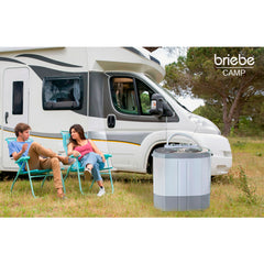 Mini Lavadora briebe Camp Portátil Camping con Centrifugado 3Kg Blanco/Gris