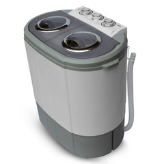 Mini Lavadora briebe Camp Portátil Camping con Centrifugado 3Kg Blanco/Gris