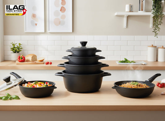 Cómo cuidar y usar correctamente tu batería de cocina de aluminio fundido y antiadherente ILAG