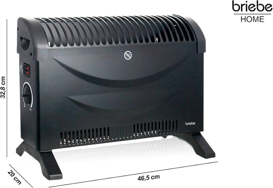 Convector 3 Niveles 2000W CH128215.1 Negro