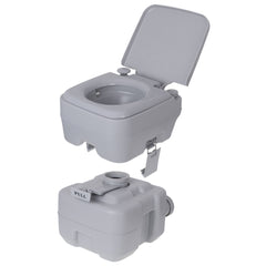 WC briebe Camp Compact Plus Inodoro Portátil Químico Adultos Potty 20L Camping Camper