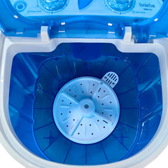 Mini Lavadora briebe Camp Portátil Camping con Centrifugado 3Kg Azul