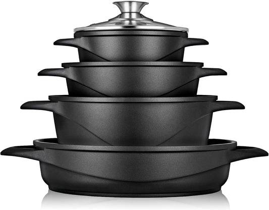 Batería Cocina Granitec Inducción 8 Piezas MGK17