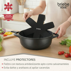 Batería Cocina Granitec Inducción 8 Piezas MGK17