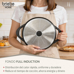Batería Cocina Granitec Inducción 8 Piezas MGK17