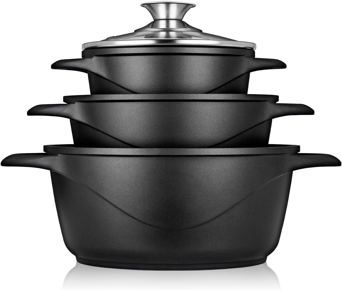 Batería Cocina Granitec Inducción 6 Piezas MGK18