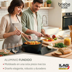 Batería Cocina Granitec Inducción 8 Piezas MGK12S