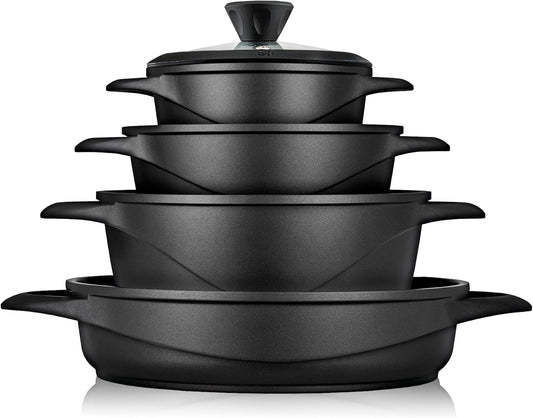 Batería Cocina Granitec Inducción 8 Piezas MGK17S