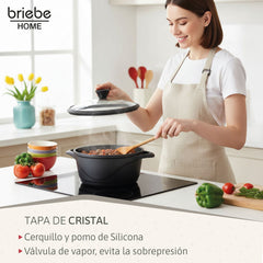 Batería Cocina Granitec Inducción 8 Piezas MGK17S