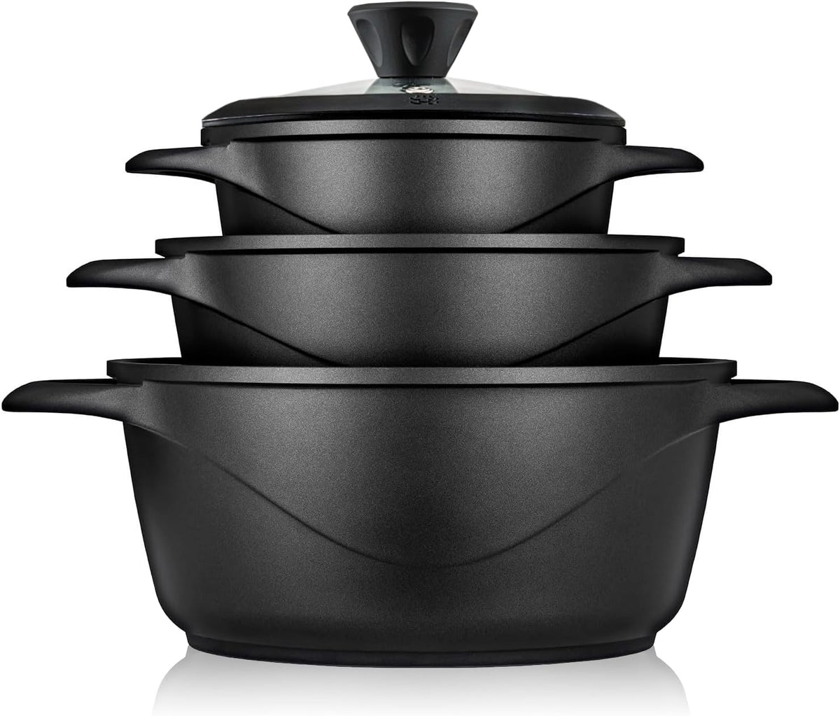 Batería Cocina Granitec Inducción 6 Piezas MGK18S