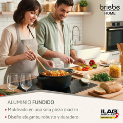 Batería Cocina Granitec Inducción 6 Piezas MGK18S