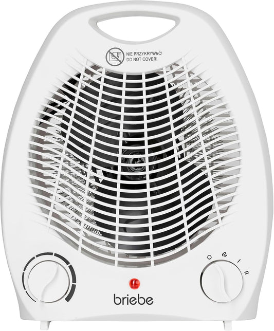 Calefactor Ventilador Eléctrico Portátil 2000W  HT1126 Blanco