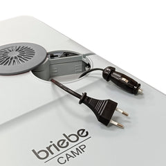 Nevera briebe Camp Portátil Eléctrica de Viaje Camping 40L Gris