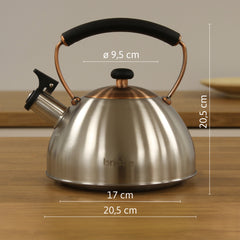 Tetera Classic 2.5L Inox/Bronce